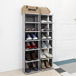 Shoe Cabinets 2 pcs Concrete Grey 27.5x27x102 cm 808494