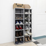Shoe Cabinets 2 pcs Concrete Grey 27.5x27x102 cm 808494