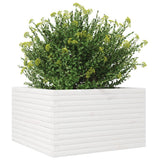 Garden Planter White 80x80x45.5 cm Solid Wood Pine 847259