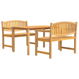 Garden Dining Set Teak Solid teak wood Regular Stackable 3157937