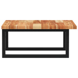 Basin Shelf Wall Mounted Steel and Solid Wood Acacia 3302769
