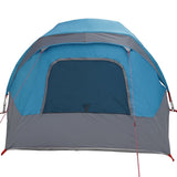 Camping Tent Cabin 4-Person Blue Waterproof 4100665