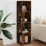 Corner Cabinet Smoked Oak 33x33x132 cm Engineered Wood 816023