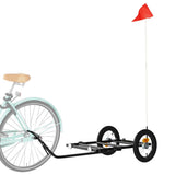 Bike Trailer Black 122x53x28 cm Iron 94204
