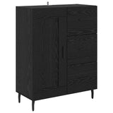 Highboard with Drawer Black Oak 69.5 x 34 x 180 cm 3416141