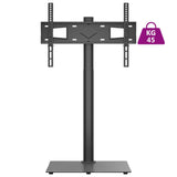 Corner TV Stand 1-Tier for 32-65 Inch Black 379565