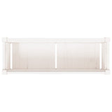 Garden Planter White 90x31x31 cm Solid Wood Pine 837451