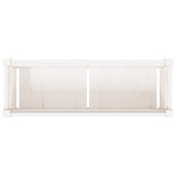 Garden Planter White 90x31x31 cm Solid Wood Pine 837451