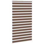 ZNTS Zebra Blind Brown 130x200 cm Fabric Width 125.9 cm Polyester 4014371