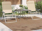 Area Rugs Square AGIRA Natural 120 x 120 cm Polyester 42022528