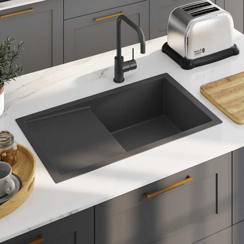 Handmade Kitchen Sink Black Stainless Steel 51521