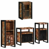 Bathroom Furniture Set 4 pcs Multicolour Solid Reclaimed Wood 3305687