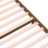 Bed Frame without Mattress Honey Brown Solid Wood 90x200 cm 814937