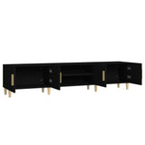 TV Cabinet Black 180x31.5x40 cm Engineered Wood 816257