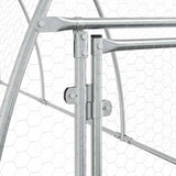 Chicken Cage Silver 600x105x120 cm Galvanised Steel 172554