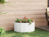 Planter White 60 x 30 x 35 cm Steel 883697