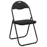 Folding Chair 8 pcs Black 48 x 43.5 x 81 cm Faux Leather 42029054