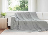 Throw Blankets 6 pcs Grey 240 x 270 cm Fleece 42016804
