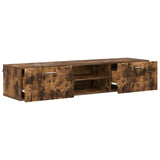 Wooden Cabinet Smoked Oak 150 x 39 x 30 cm Engineered Wood 880236