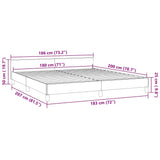 Bed Frame without Mattress Light Grey 180x200cm Super King Velvet 349908