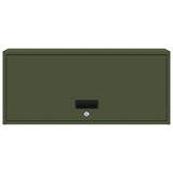 Wall Cabinet for Garage with Gas-lift Door Olive green 883279