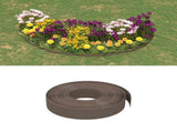 Garden Edgings 2 pcs Brown 10 m 10 cm Polyethylene 3155436