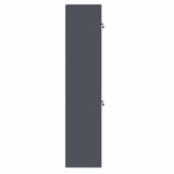 Storage Cabinet 2 pcs Anthracite 60 x 40 x 180 cm Steel 3438701
