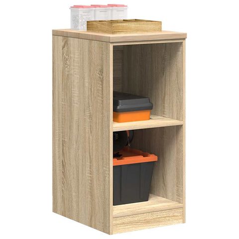 ZNTS Garage Storage Cabinet Sonoma Oak 40x51x85 cm Solid Wood Pine 860537