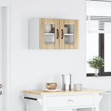 Wall Glass Cabinet LUCCA Sonoma Oak 60 x 31 x 40 cm 884969