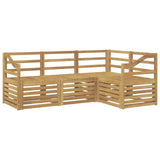 Sofa Sets 4 pcs White 185.5 x 126.5 x 73 cm Solid Acacia Wood 3391769