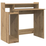 Desk with Shelf Artisan Oak 97 x 45 x 90 cm Engineered Wood 875241