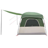 Family Tent with Roof Green 380 x 260 x 190 cm Polyester 42028493