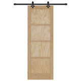 Sliding Door ORKDAL Natural 73.5 x 211 cm Solid Pine Wood 3445540