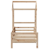 Day Bed with Roof without Mattress 90x200 cm Solid Wood 3282190