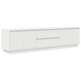 TV Cabinet with LED Lights White 193.5x41x50 cm 3328435
