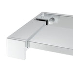 ZNTS Shower Shelf for Walk-in Shower Wall Chrome 100 cm Aluminium 153622