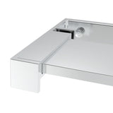 Shower Shelf for Walk-in Shower Wall Chrome 100 cm Aluminium 153622