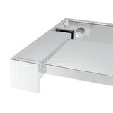 Shower Shelf for Walk-in Shower Wall Chrome 80 cm Aluminium 153620