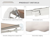 3.5Lx2.5M Retractable Manual/Electric Awning-Cream White/White T3398P320079