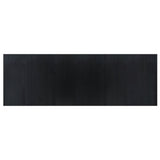 Rug Rectangular Black100x300 cm Bamboo 376948