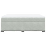 Box Spring Bed with Mattress Light Grey 140x200 cm Velvet 3285287