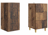 Cabinet Set 2 pcs 33 x 34.5 x 90 cm Engineered Wood 3416572