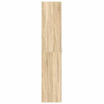 Shoe Cabinet with Door Brown 80 x 35.5 x 180 cm Engineered wood 3333838