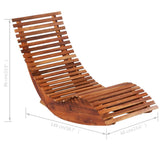 Rocking Sun Loungers 2 pcs Acacia Wood 277093