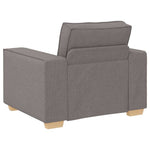 Sofa Set with Cushion 3 pcs Taupe 220 x 78 x 84 cm Fabric 3324615