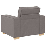 Sofa Set with Cushion 3 pcs Taupe 220 x 78 x 84 cm Fabric 3324615