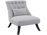 Fabric Single Sofa Dining Chair Tub Chair Upholstered W/ Pillow Solid Wood Leg Home Living Room T3398P328130