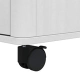 Kitchen Trolley FLORO White 72.5 x 45 x 80 cm Solid Pine Wood 42011252