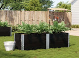 Garden Planter Black 150x50 cm Solid Wood Pine 3295436