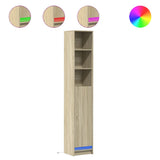 Sideboard with LED Sonoma Oak 36x32.5x200 cm Engineered Wood 852126